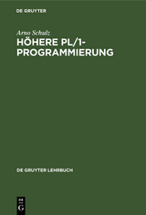 H&ouml;here PL/1-Programmierung - Arno Schulz