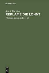 Reklame die lohnt - Roy S. Durstine
