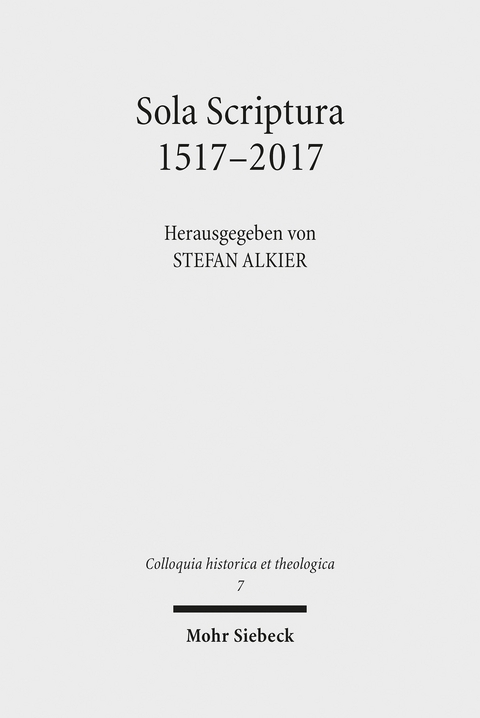 Sola Scriptura 1517-2017 - 