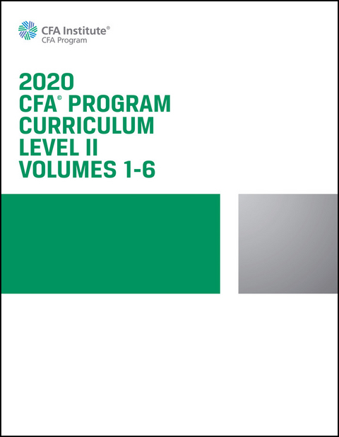 CFA Program Curriculum 2020 Level II, Volumes 1-6 Box Set -  CFA Institute