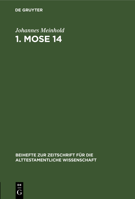 1. Mose 14 - Johannes Meinhold