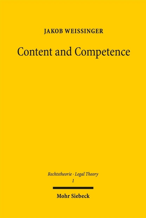 Content and Competence -  Jakob Weissinger