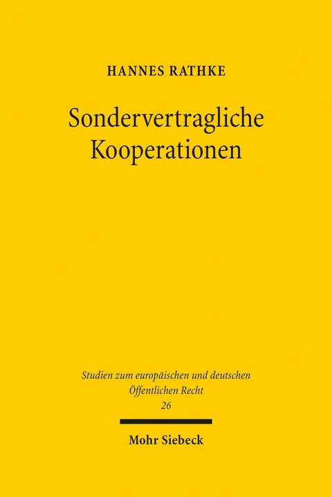 Sondervertragliche Kooperationen -  Hannes Rathke