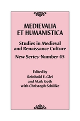 Medievalia et Humanistica, No. 45 - 