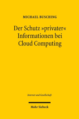Der Schutz 'privater' Informationen bei Cloud Computing