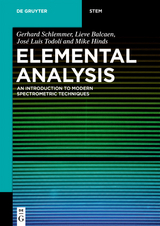 Elemental Analysis -  Gerhard Schlemmer,  Lieve Balcaen,  José Luis Todolí,  Michael W. Hinds