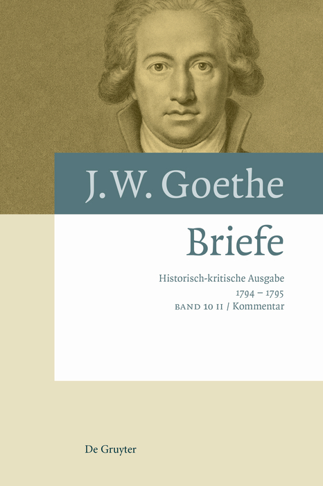Briefe 1794 &ndash; 1795 - 