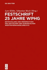 Festschrift 25 Jahre WpHG - 