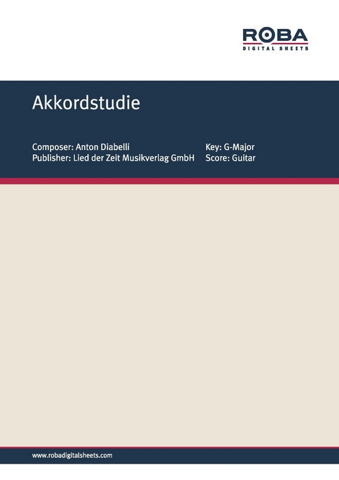 Akkordstudie - Anton Diabelli