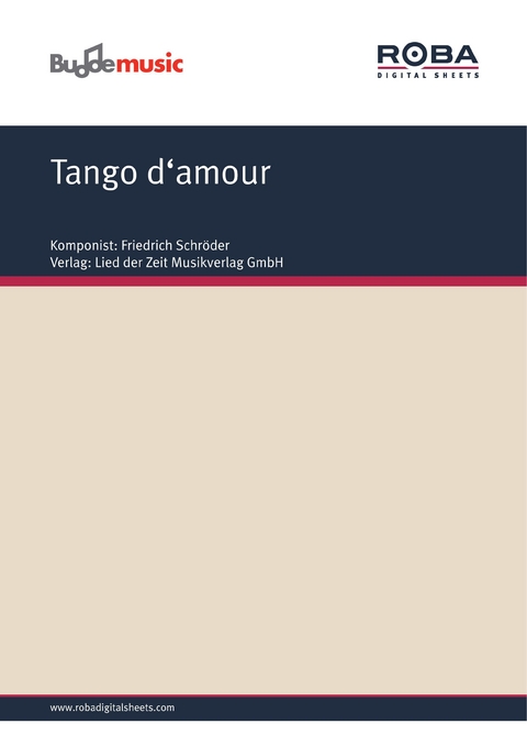 Tango d'amour - Friedrich Schr&ouml;der, Erich Scheffler