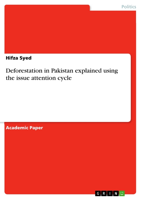 Deforestation in Pakistan explained using the issue attention cycle - Hifza Syed