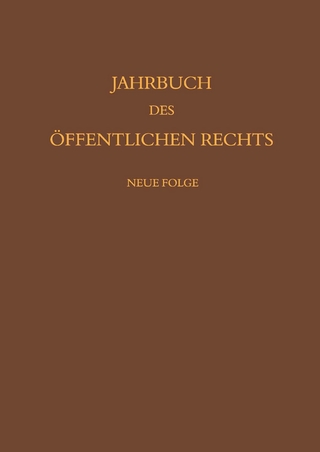 Jahrbuch des öffentlichen Rechts der Gegenwart. Neue Folge
