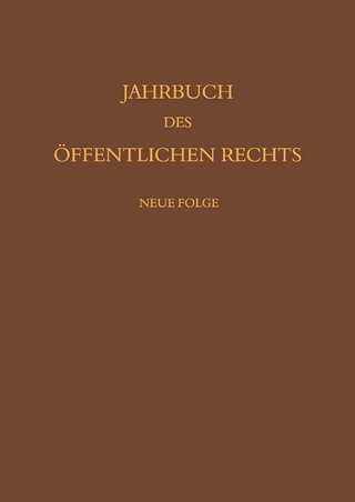 Jahrbuch des öffentlichen Rechts der Gegenwart. Neue Folge