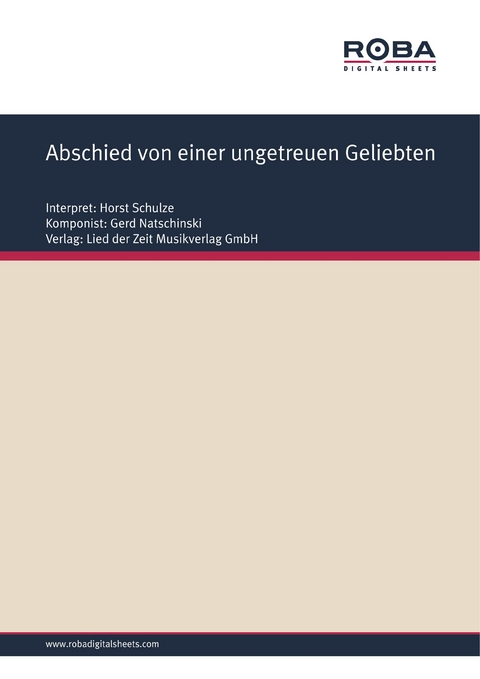 Abschied von einer ungetreuen Geliebten - Gerd Natschinski, Johann Christian G&uuml;nther