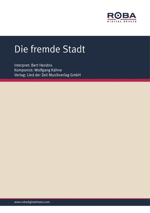 Die fremde Stadt - Wolfgang K&auml;hne, Wolfgang Brandenstein