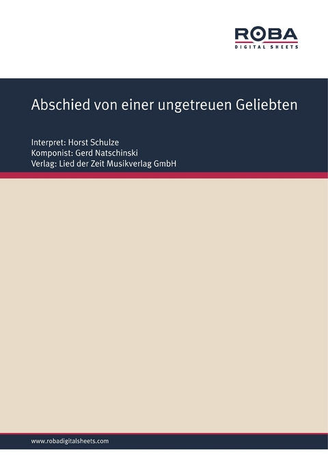 Abschied von einer ungetreuen Geliebten - Gerd Natschinski, Johann Christian G&uuml;nther