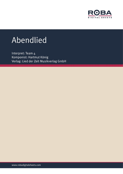 Abendlied - Hartmut K&ouml;nig