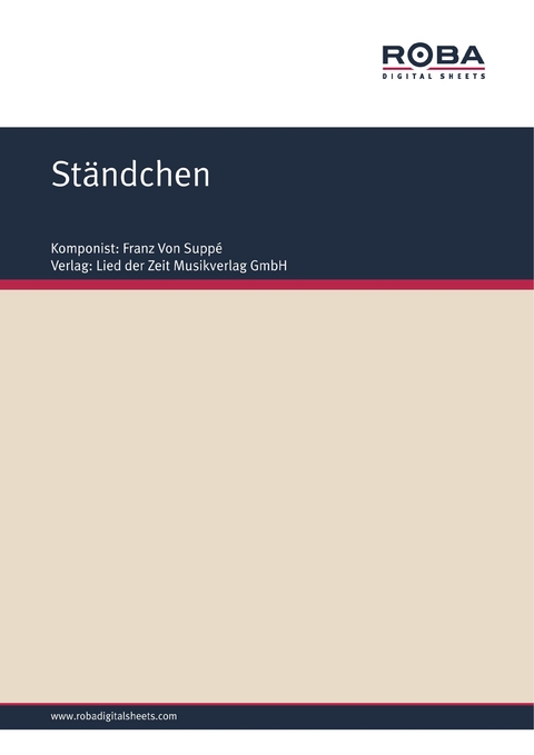 St&auml;ndchen - Franz von Supp&eacute;, Richard Gen&eacute;e, F. Zell
