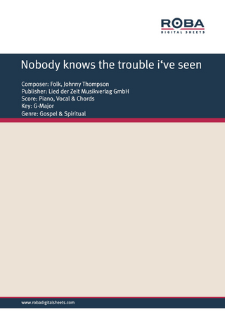Nobody knows the trouble i've seen