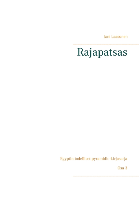 Rajapatsas - Jani Laasonen