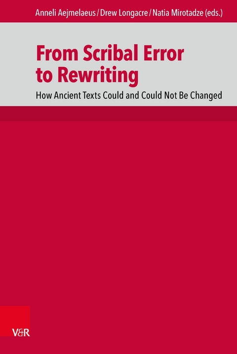 From Scribal Error to Rewriting - 