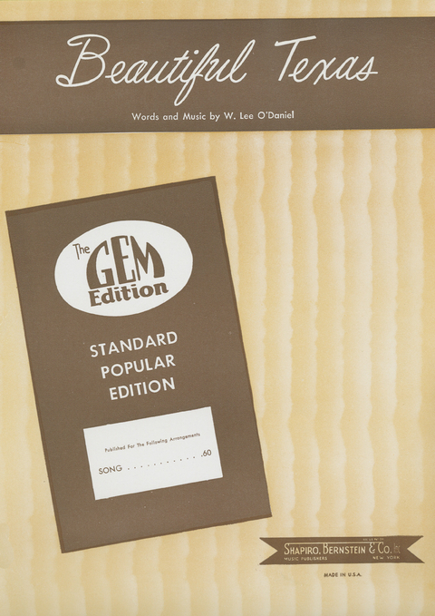 Beautiful Texas - W. Lee O'Daniel