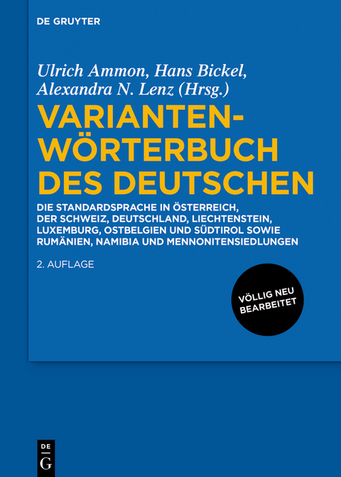 Variantenw&ouml;rterbuch des Deutschen - 