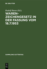 Warenzeichengesetz in der Fassung vom 18.7.1953 - 