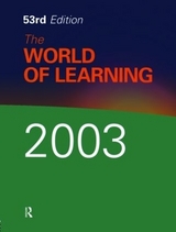 The World of Learning 2003 - Europa Publications; Salzman, Michael