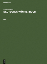 Deutsches W&ouml;rterbuch - Hermann Paul