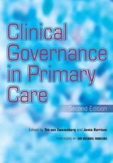Clinical Governance in Primary Care - Van Zwanenberg, Tim; Harrison, Jamie