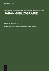 1921-1930 - Wolfgang Hadamitzky, Marianne Rudat-Kocks