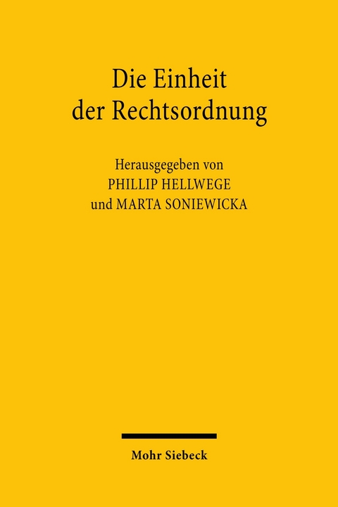 Die Einheit der Rechtsordnung - 