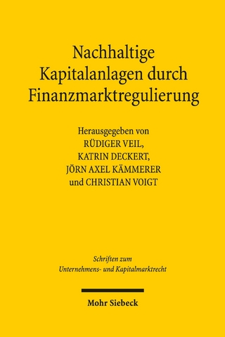 Nachhaltige Kapitalanlagen durch Finanzmarktregulierung