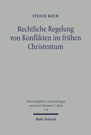 Rechtliche Regelung von Konflikten im frühen Christentum