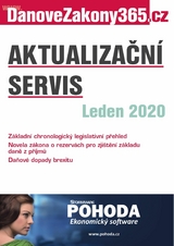 Daňov&eacute; z&aacute;kony 2020 - Aktualizačn&iacute; servis LEDEN - NEWSLETTER - vydavatelstv&iacute;