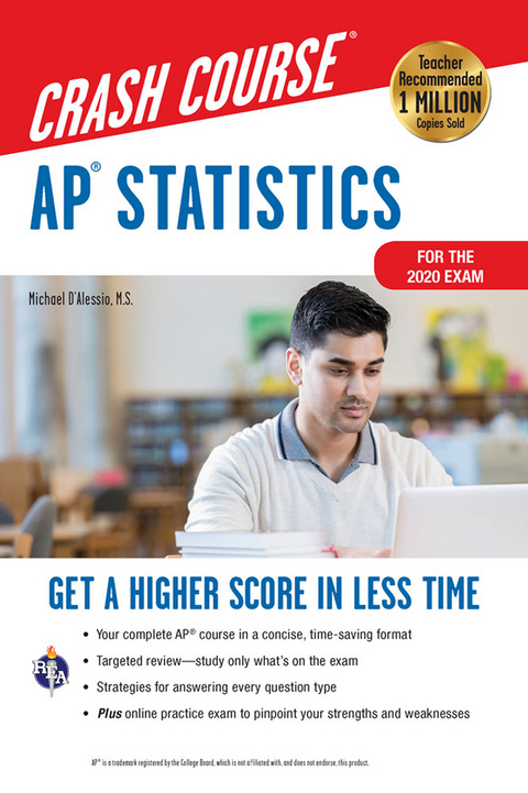 AP&reg; Statistics Crash Course, Book + Online - Michael D'Alessio