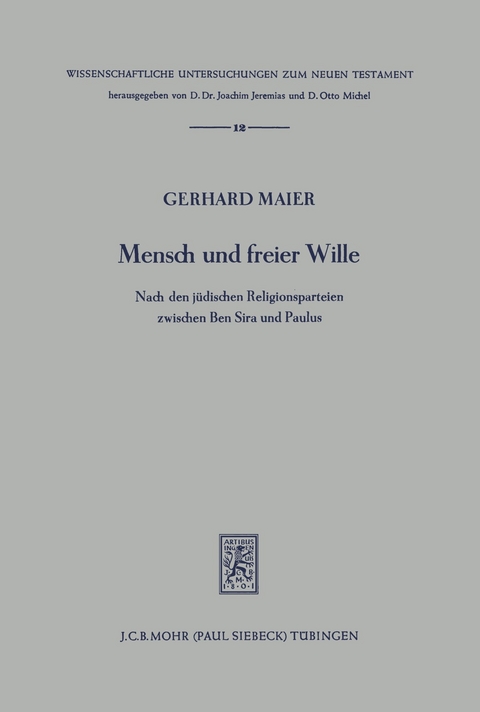 Mensch und freier Wille -  Gerhard Maier