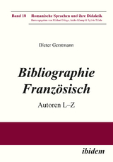Bibliographie Franz&ouml;sisch - Dieter Gerstmann