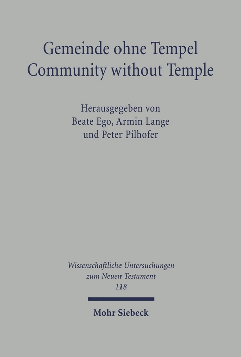 Gemeinde ohne Tempel /Community without Temple - 
