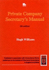 The Private Company Secretary's Manual - Williams, H. M.