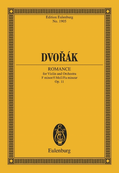 Romance for Violin and Orchestra F minor - Anton&iacute;n Dvoř&aacute;k