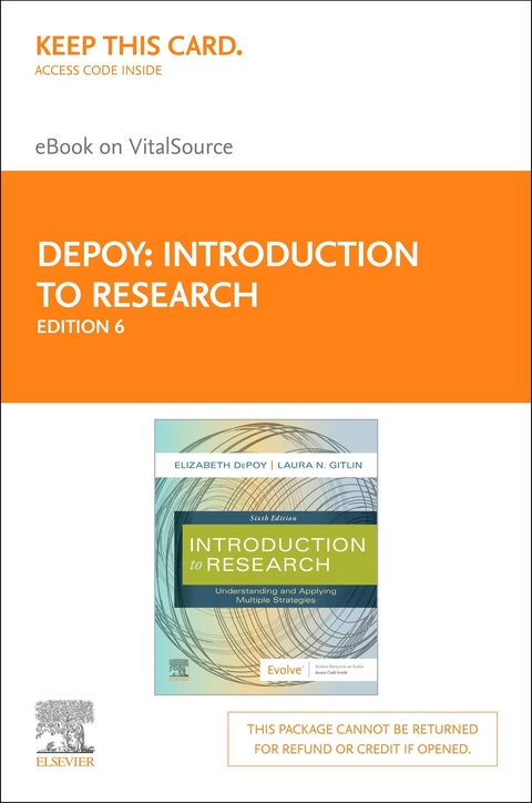 Introduction to Research E-Book -  Elizabeth DePoy,  Laura N. Gitlin