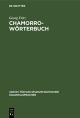 Chamorro-W&ouml;rterbuch - Georg Fritz