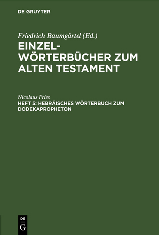 Hebräisches Wörterbuch zum Dodekapropheton