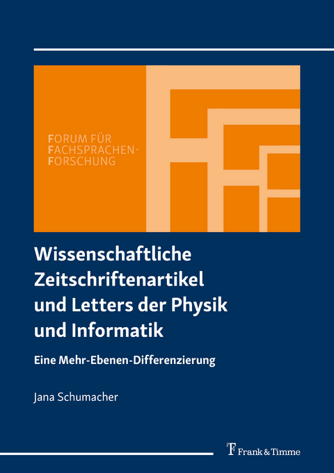 Wissenschaftliche Zeitschriftenartikel und Letters der Physik und Informatik -  Jana Schumacher