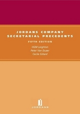 Jordans Company Secretarial Precedents - Gillard, Cecile; Duzer, Peter Van