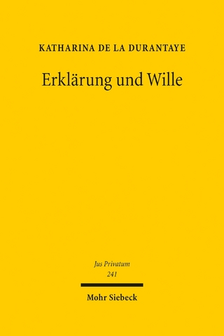 Erklärung und Wille