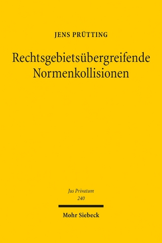 Rechtsgebietsübergreifende Normenkollisionen