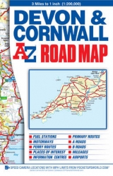 Devon and Cornwall Road Map - Geographers' A-Z Map Company